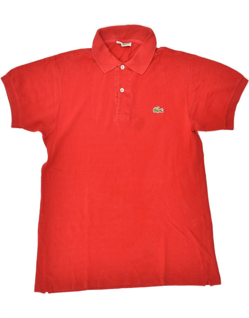 LACOSTE Mens Polo Shirt Size 3 Small Red Cotton | Vintage Lacoste | Thrift | Second-Hand Lacoste | Used Clothing | Messina Hembry 