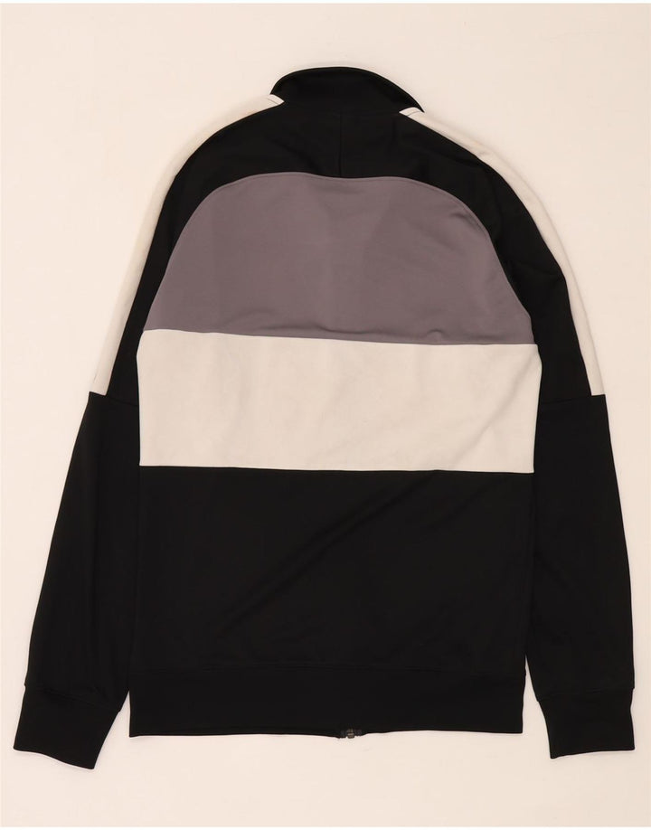 Nike Mens Dri Fit Tracksuit Top Jacket Small Black Colourblock Polyester
