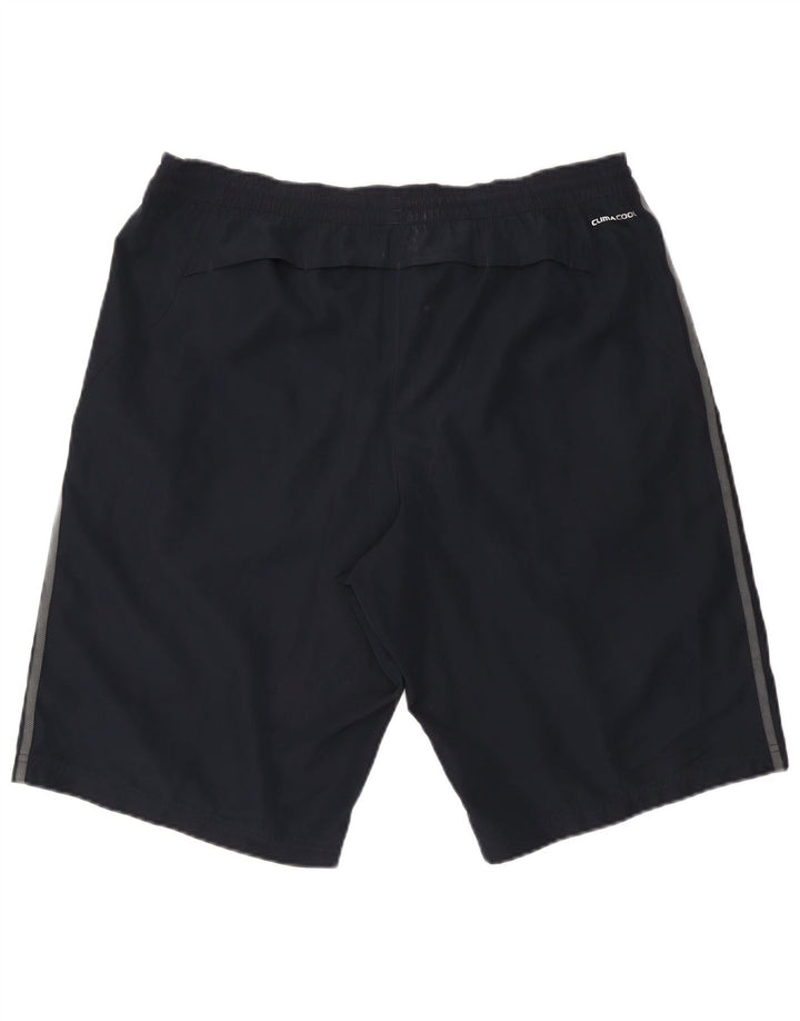 Adidas Mens Climacool Sport Shorts XL  Navy Blue Colourblock Polyester