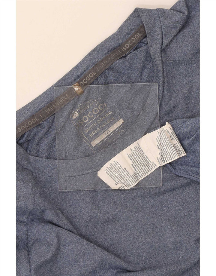 Mountain Warehouse Mens IsoCool T-Shirt Top Large Navy Blue Polyester