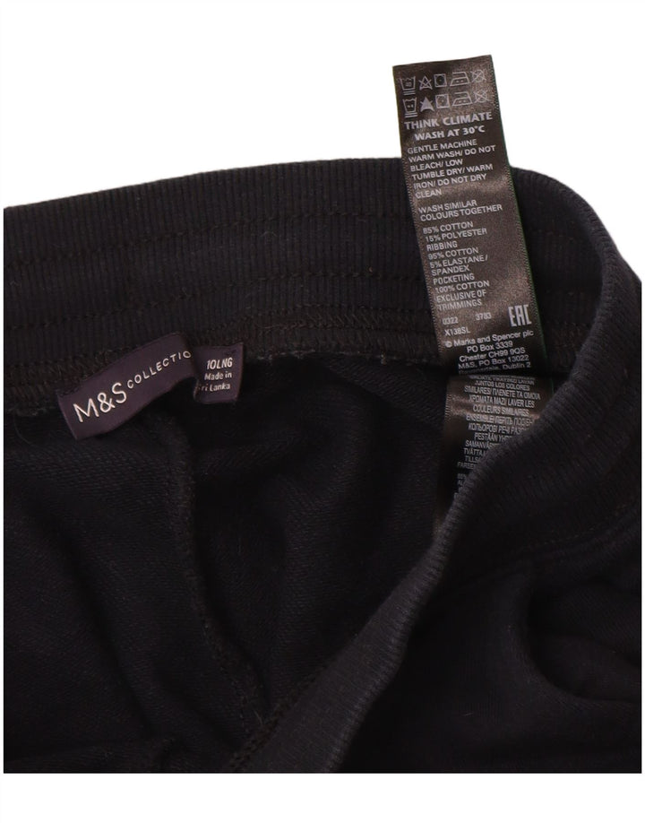 MARKS & SPENCER Womens Tracksuit Trousers Joggers UK 10 Small Navy Blue