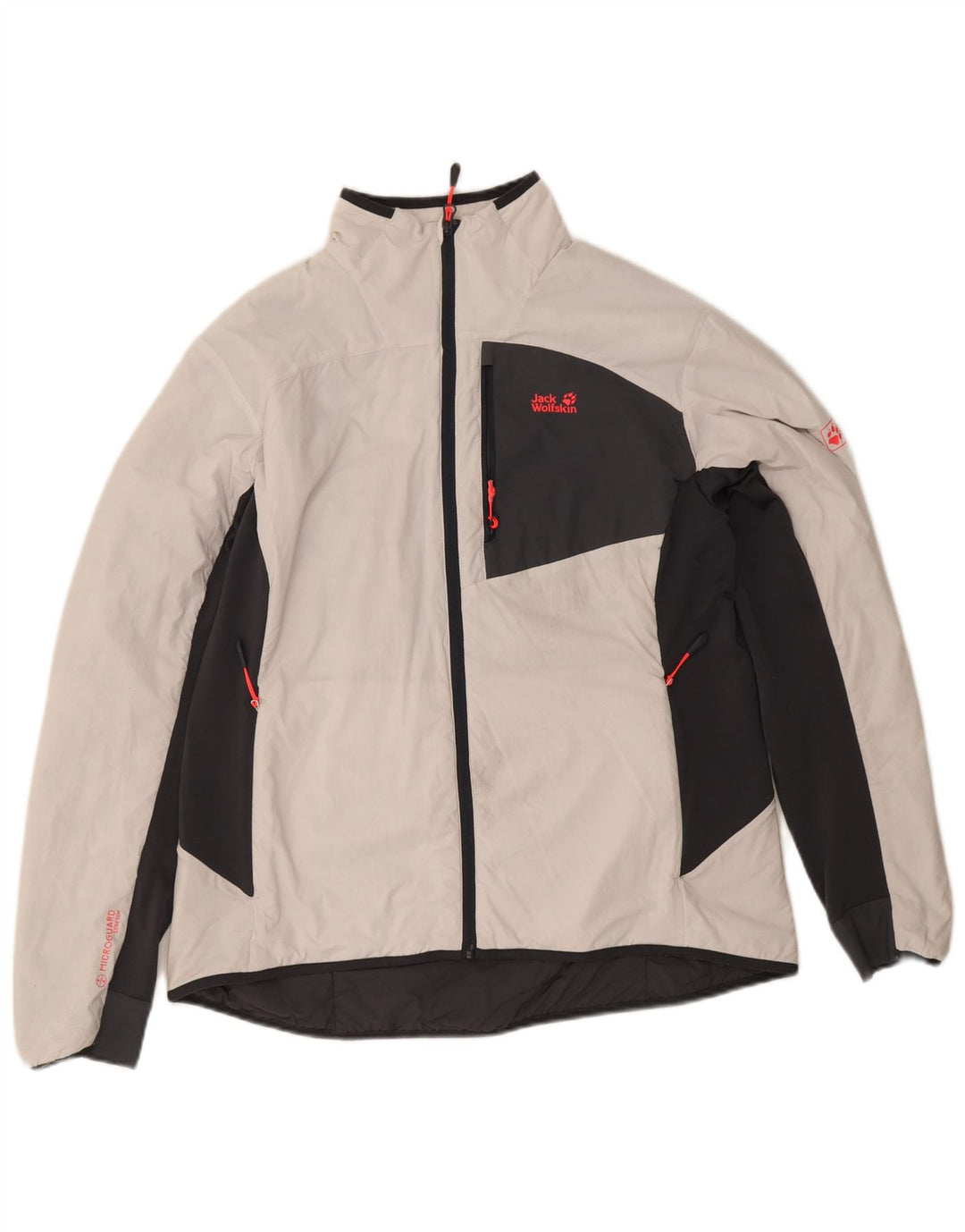 Jack Wolfskin Womens Windbreaker Jacket UK 18 XL White Colourblock