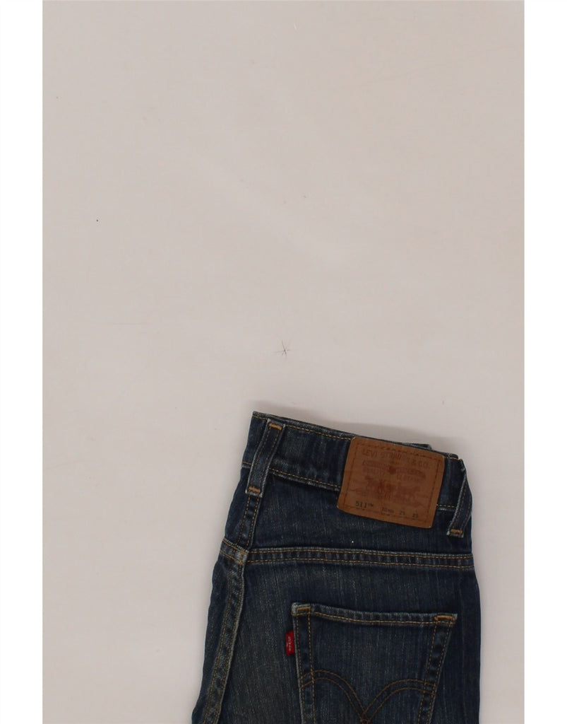 LEVI'S Boys 511 Skinny Jeans 9-10 Years W24 L26 Blue Cotton Vintage Levi's and Second-Hand Levi's from Messina Hembry 