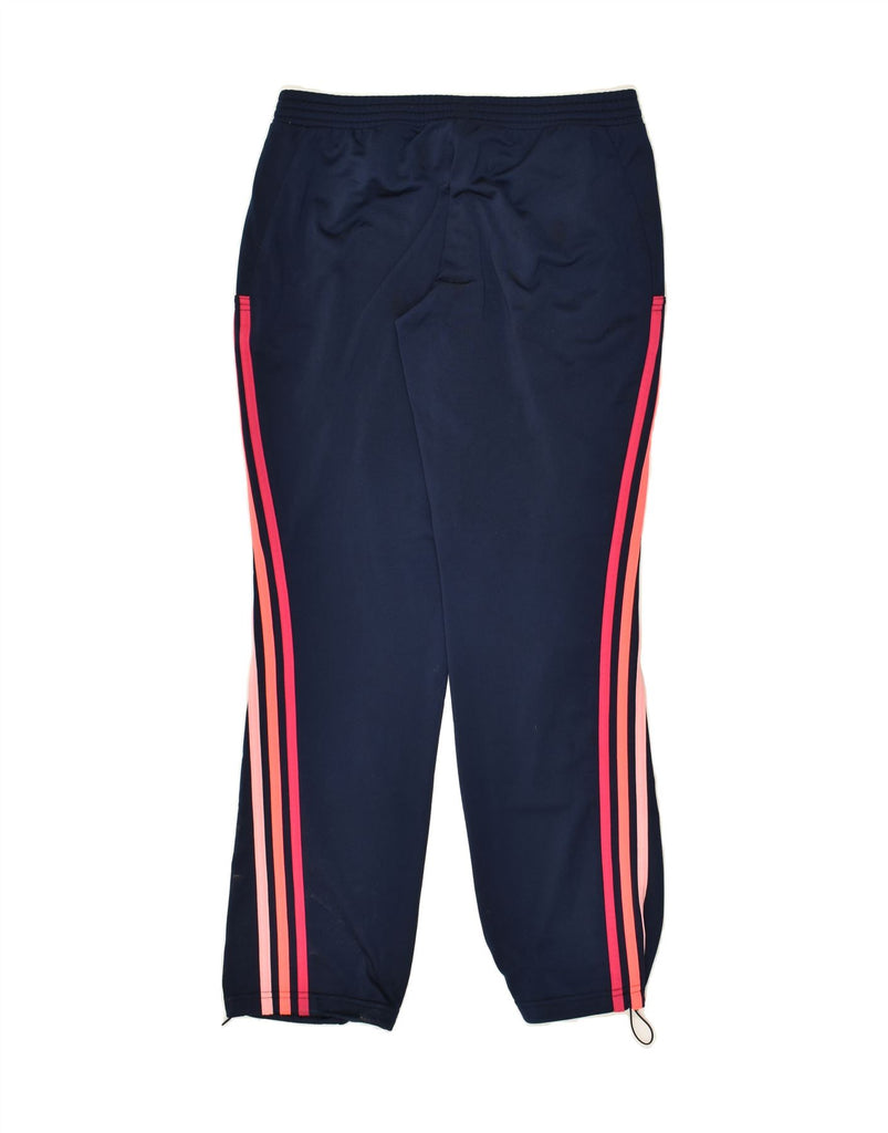 ADIDAS Womens Tracksuit Trousers Joggers UK 8/10 Small Navy Blue Polyester | Vintage Adidas | Thrift | Second-Hand Adidas | Used Clothing | Messina Hembry 