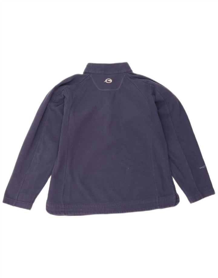 Sprayway Womens Zip Neck Fleece Jumper UK 10 Small Navy Blue Polyester