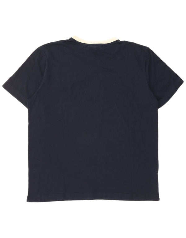 Navigare Mens Graphic T-Shirt Top Large Navy Blue Cotton