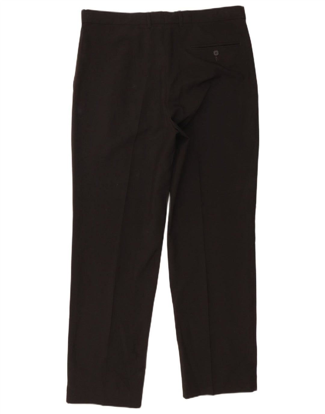 Marks & Spencer Mens Pegged Suit Trousers W36 L31 Black Polyester