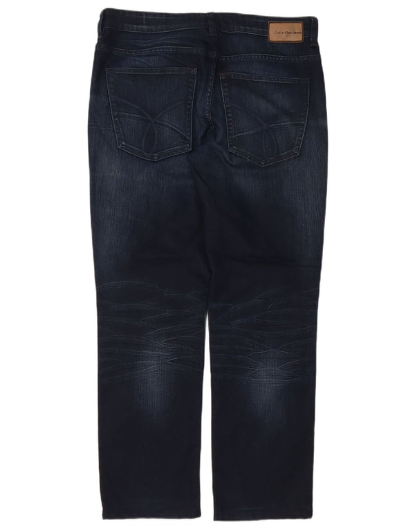 Calvin Klein Mens Regular Slim Jeans W32 L30 Blue