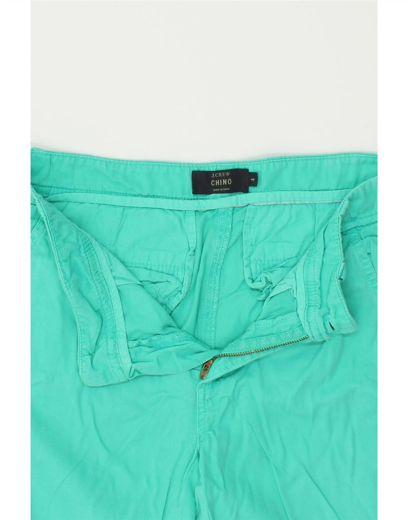 J. CREW Womens Chino Shorts US 4 Small W28 Turquoise Cotton | Vintage J. Crew | Thrift | Second-Hand J. Crew | Used Clothing | Messina Hembry 