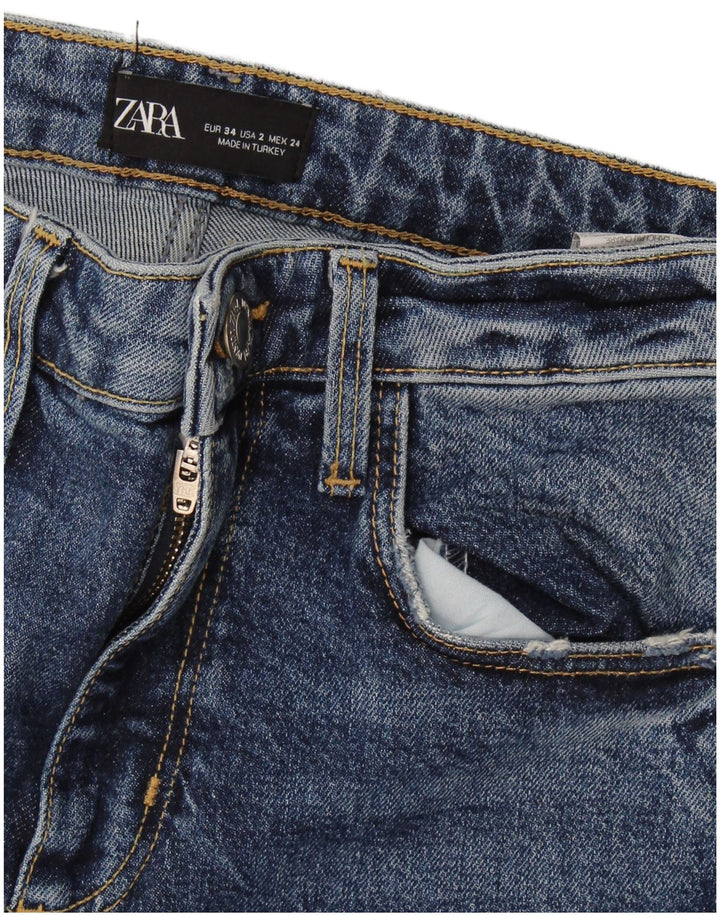 Zara Womens Slim Jeans EU 34 2XS W24 L27 Blue