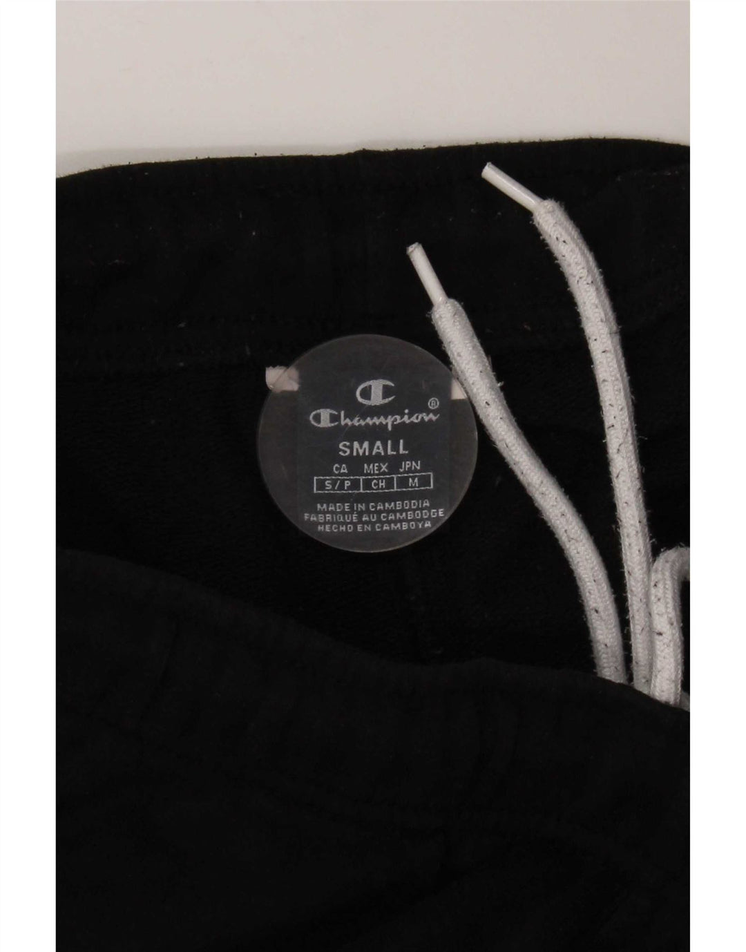 Champion Mens Graphic Tracksuit Trousers Joggers Small Black