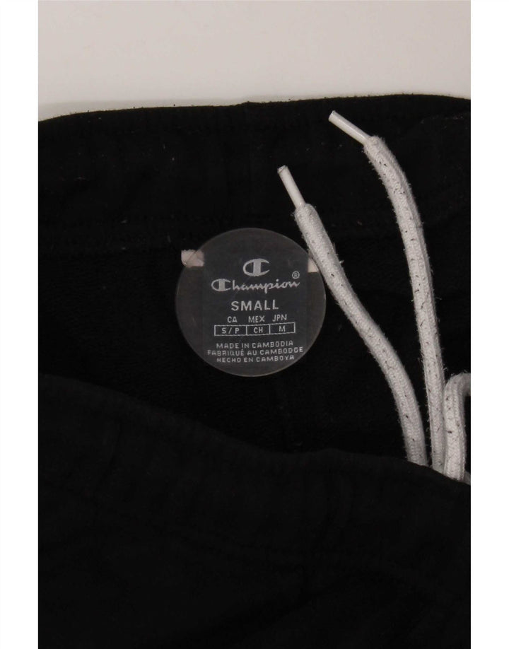 Champion Mens Graphic Tracksuit Trousers Joggers Small Black
