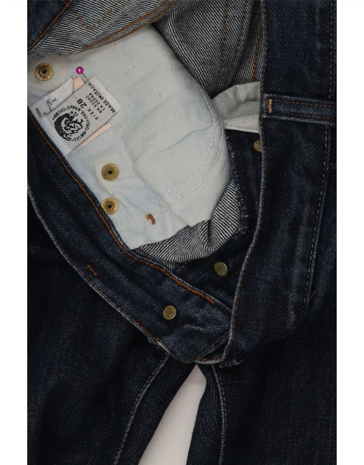 Diesel Mens Straight Jeans W28 L28 Navy Blue Cotton