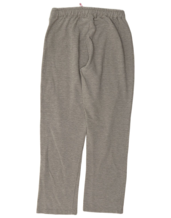 Kappa Womens Graphic Tracksuit Trousers UK 10 Small Grey Flecked Cotton