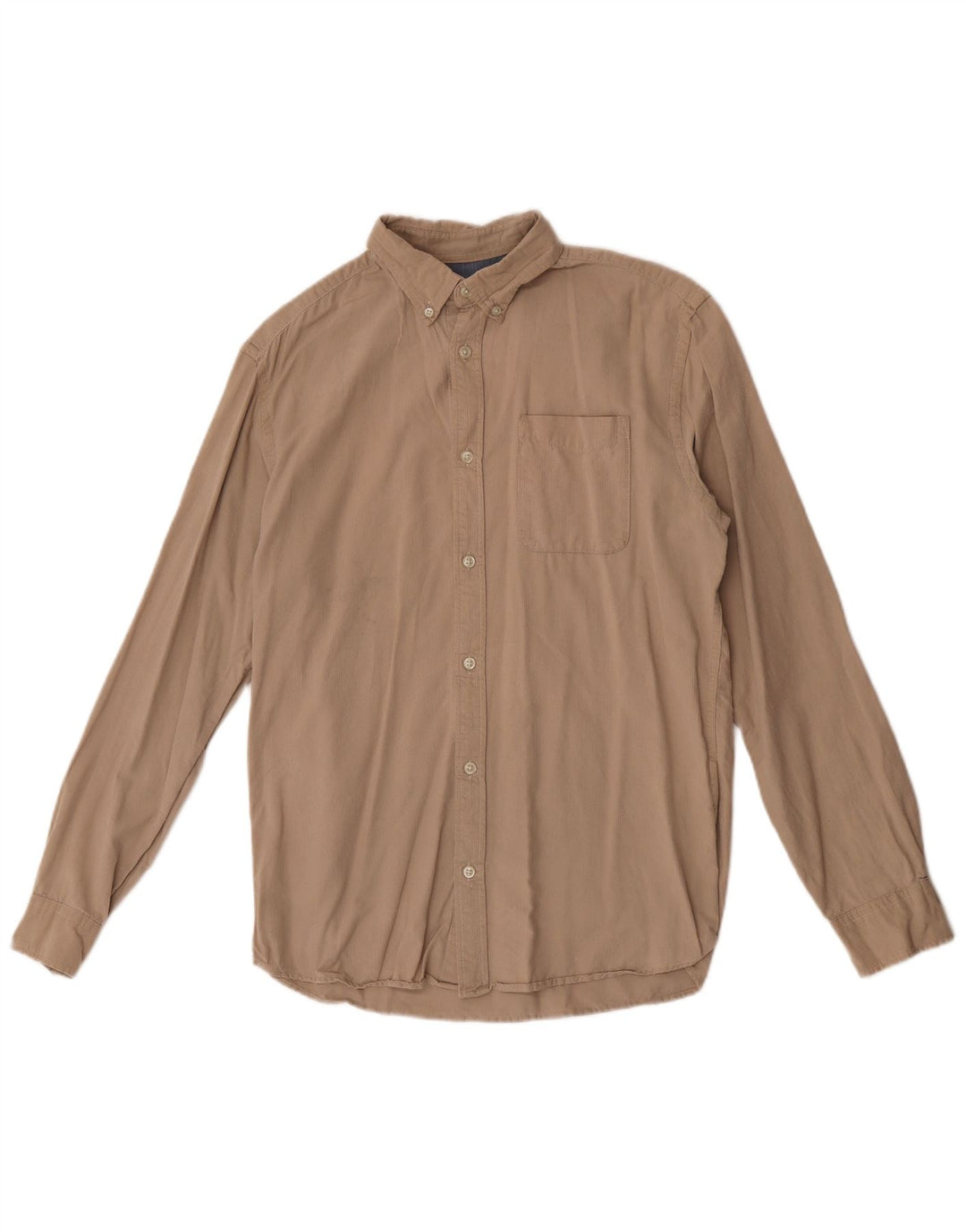 Jack & Jones Mens Corduroy Shirt Medium Beige Cotton