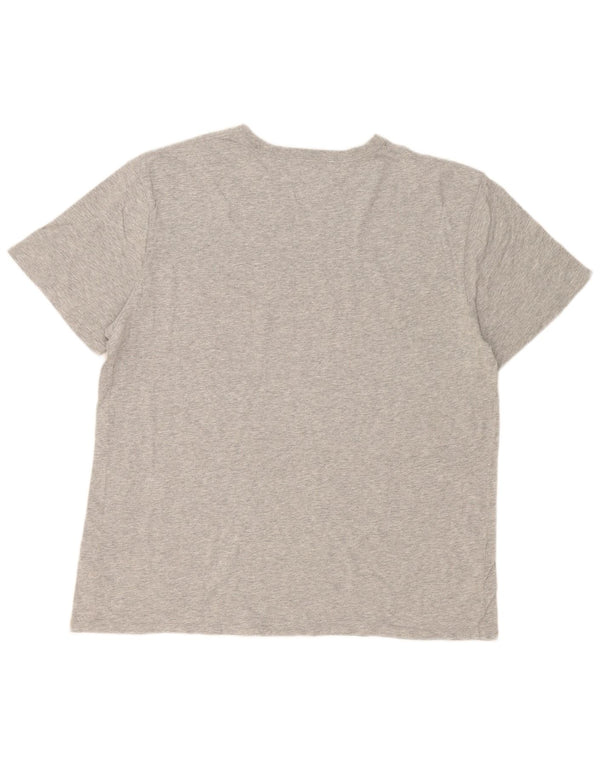 Tommy Hilfiger Mens Graphic T-Shirt Top XL Grey Colourblock