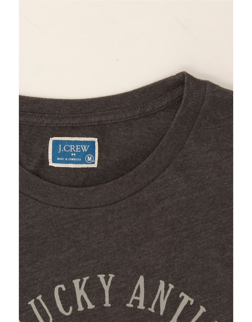 J. CREW Mens Graphic T-Shirt Top Medium Grey Cotton Vintage J. Crew and Second-Hand J. Crew from Messina Hembry 