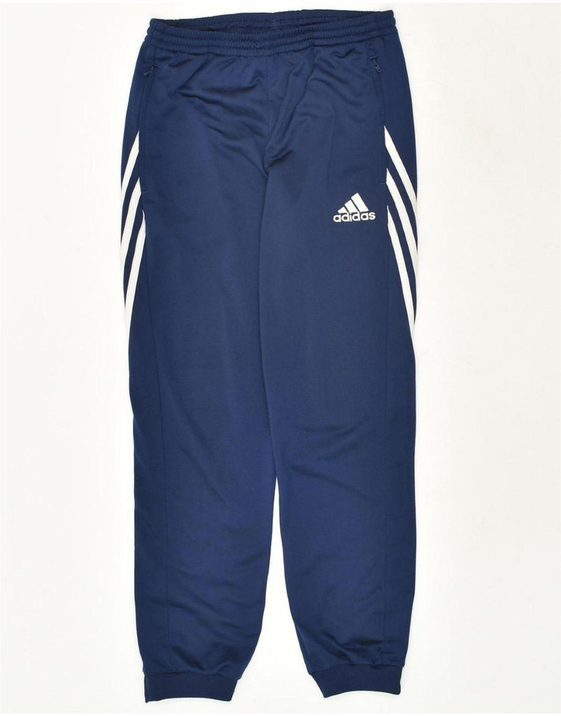 ADIDAS Boys Tracksuit Trousers Joggers 13-14 Years XL Navy Blue Polyester | Vintage Adidas | Thrift | Second-Hand Adidas | Used Clothing | Messina Hembry 