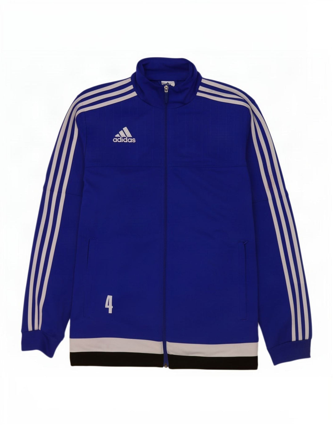 Adidas Mens Graphic Tracksuit Top Jacket Medium Blue Colourblock Polyester