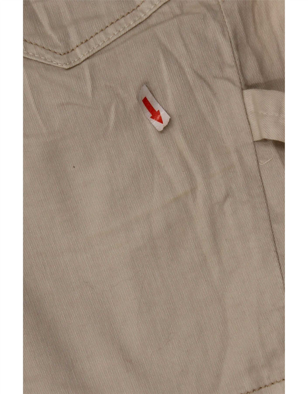 Guess Womens Denim Cargo Skirt W28 Medium Beige Cotton