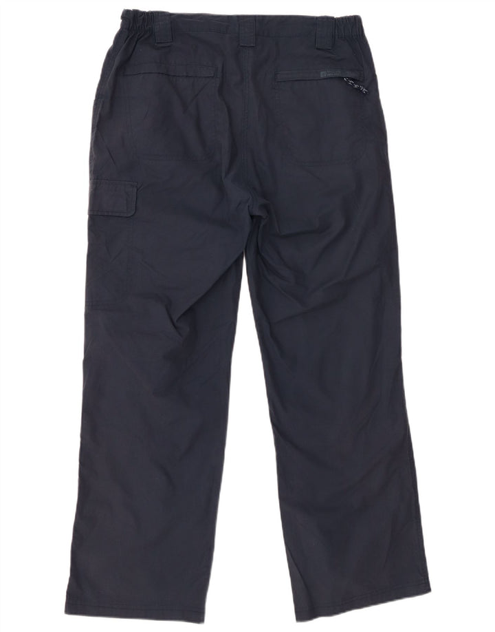 MOUNTAIN WAREHOUSE Womens Cargo Trousers UK 12 Medium W32 L28 Navy Blue