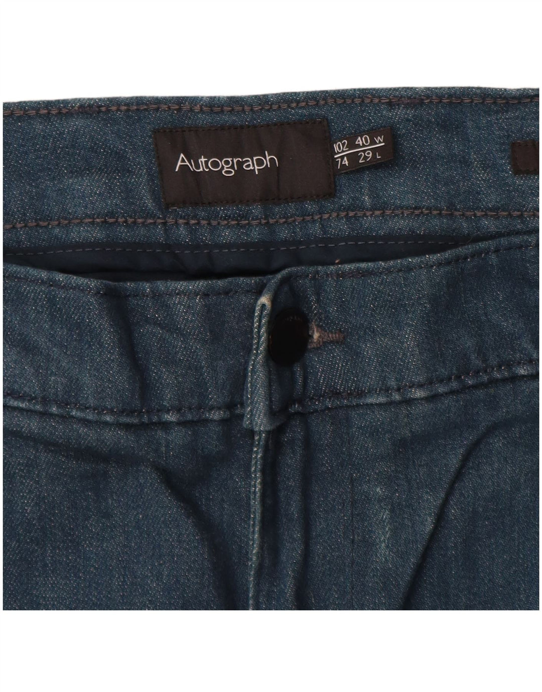 Autograph  Mens Slim Jeans W40 L29 Navy Blue Cotton