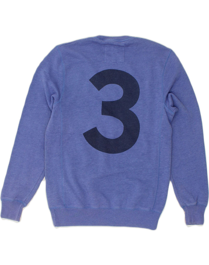 JACK WILLS Mens Graphic Sweatshirt Jumper Medium Blue Cotton | Vintage Jack Wills | Thrift | Second-Hand Jack Wills | Used Clothing | Messina Hembry 