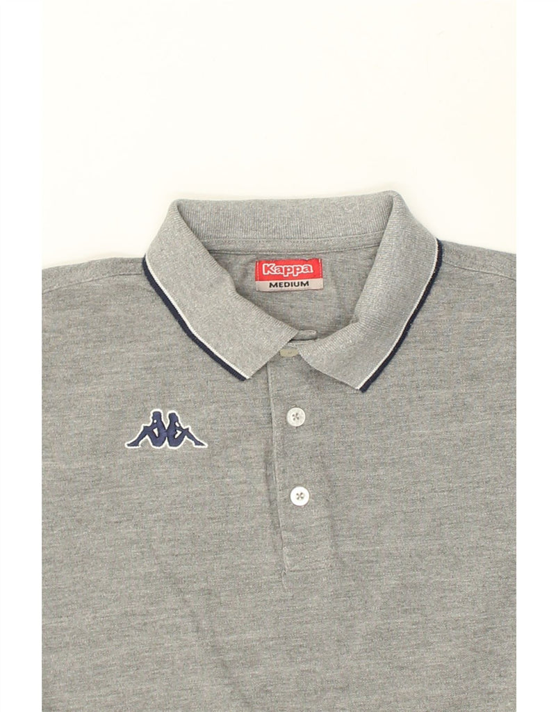 KAPPA Mens Polo Shirt Medium Grey Cotton | Vintage Kappa | Thrift | Second-Hand Kappa | Used Clothing | Messina Hembry 