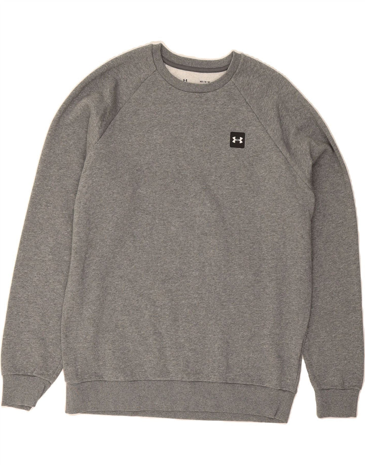 UNDER ARMOUR Mens Sweatshirt Jumper Medium Grey Cotton Vintage Under Armour and Second-Hand Under Armour from Messina Hembry 