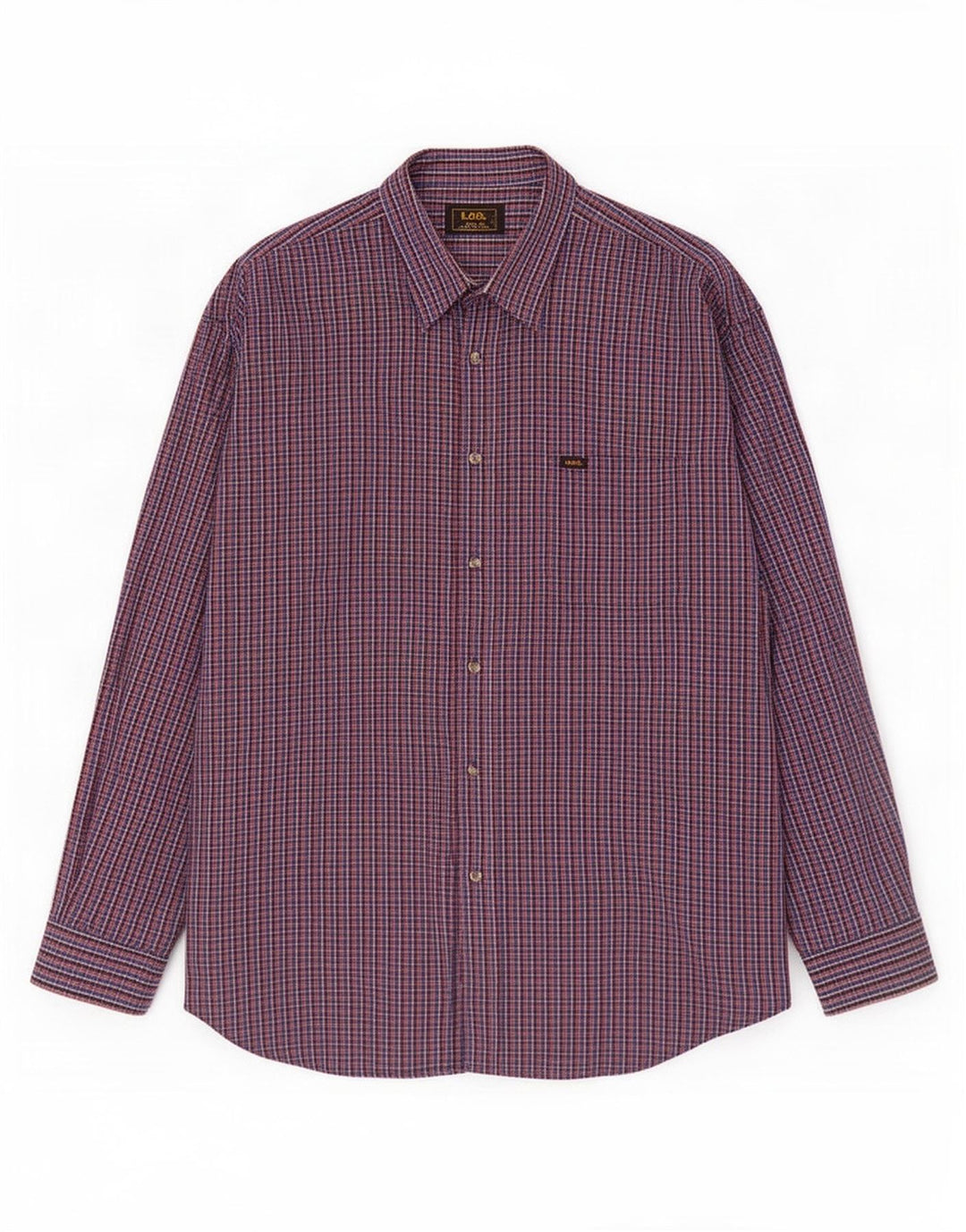 Lee Mens Shirt 2XL Multicoloured Gingham Cotton