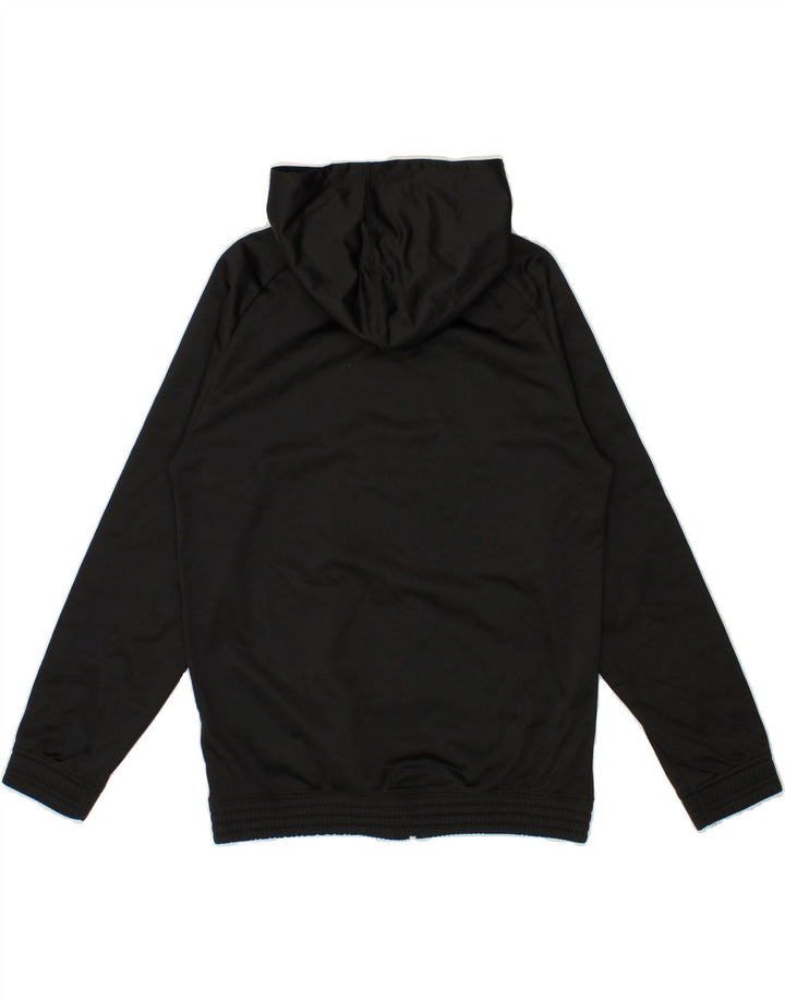 CHAMPION Boys Graphic Zip Hoodie Sweater 11-12 Years Large Black Polyester Vintage Champion and Second-Hand Champion from Messina Hembry 