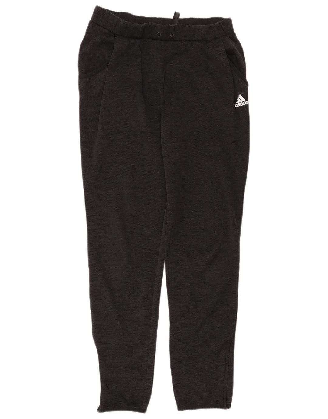 Adidas Womens Tracksuit Trousers Joggers UK 14 Medium Black Polyester