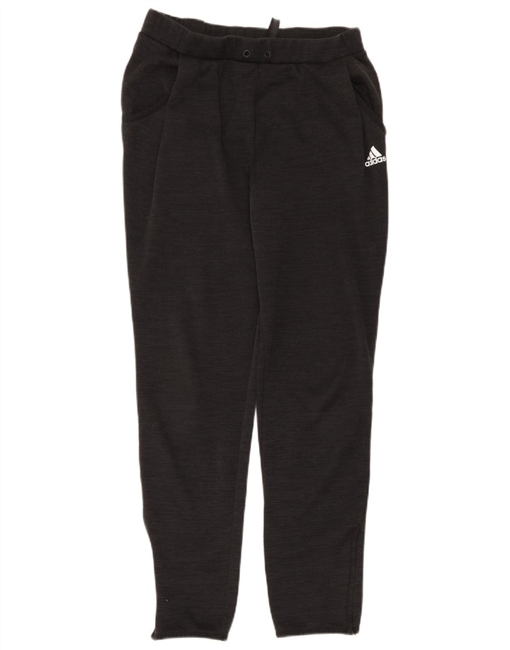 Adidas Womens Tracksuit Trousers Joggers UK 14 Medium Black Polyester