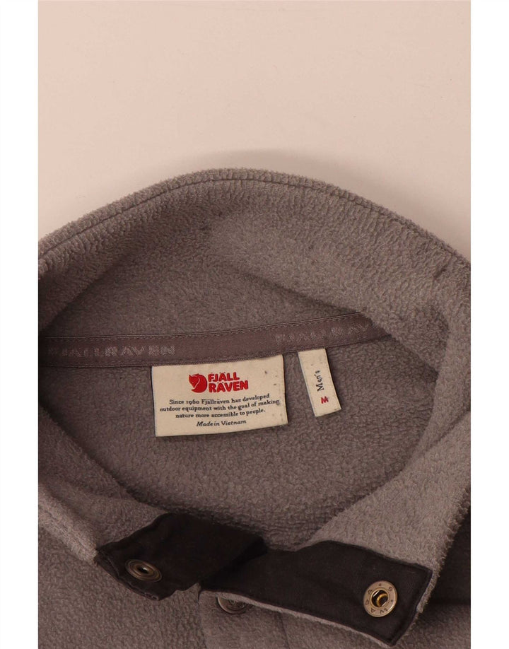 Fjall Raven Mens Button Neck Fleece Jumper Medium Grey