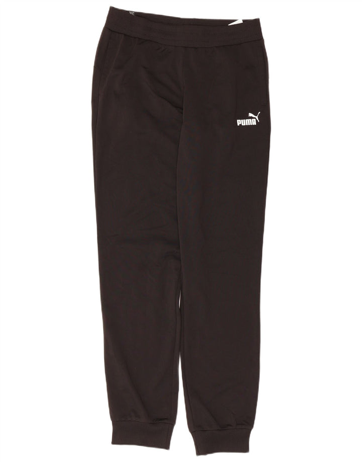 PUMA Mens Tracksuit Trousers Joggers Small  Black Polyester