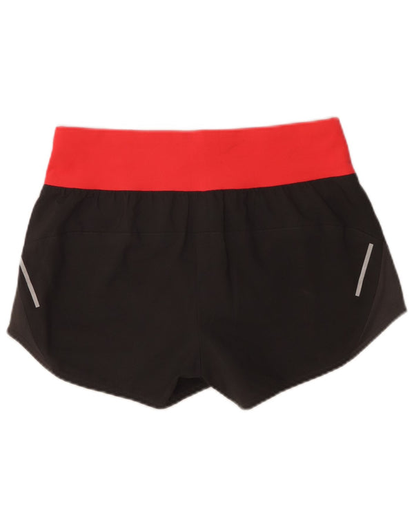 Adidas Womens Climalite Sport Shorts UK 10 Small Grey Colourblock