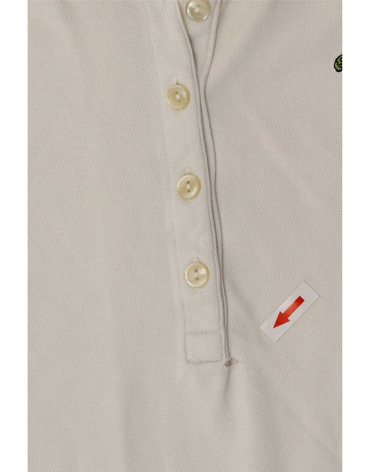 Lacoste Womens Polo Shirt Size 38 Medium White