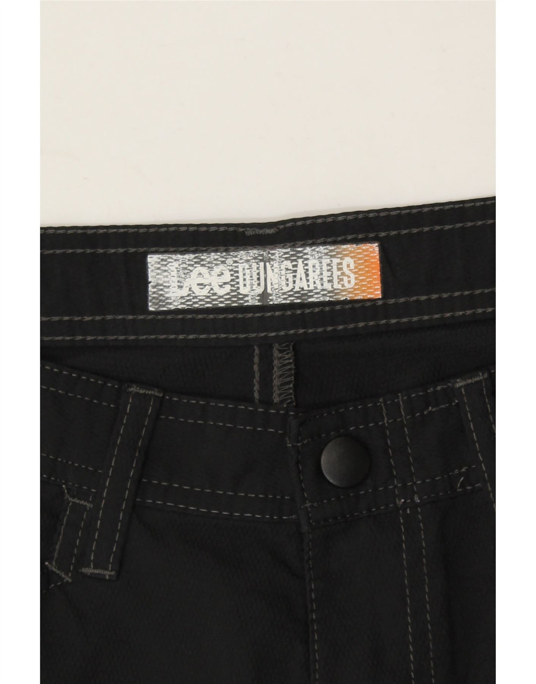 LEE Womens Dungarees Cargo Shorts W30 Medium Black Vintage Lee and Second-Hand Lee from Messina Hembry 