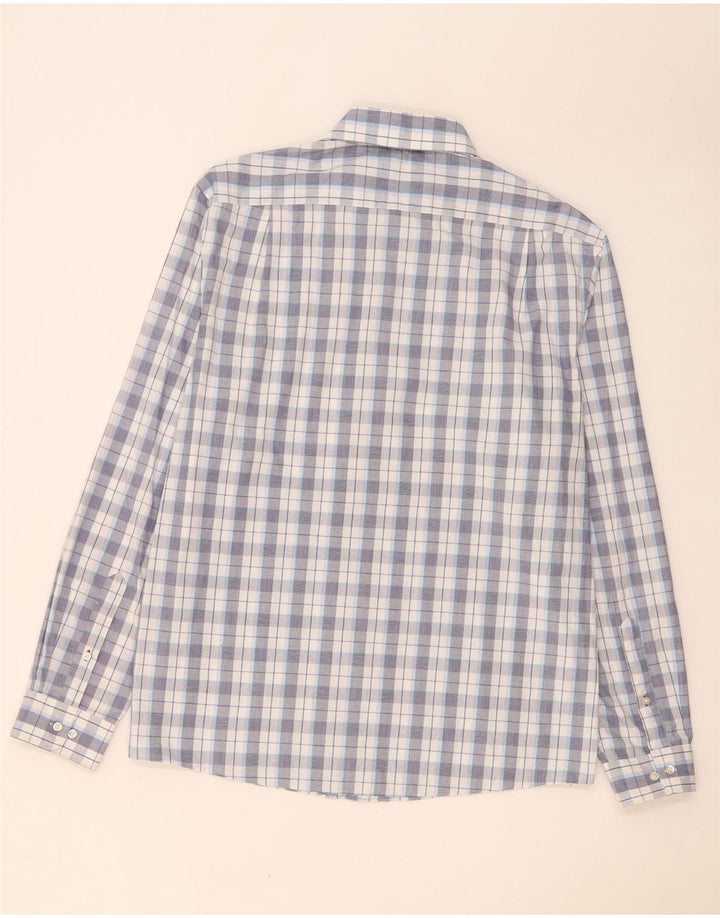 Tommy Hilfiger Mens Shirt Size 16 1/2 Large Blue Check