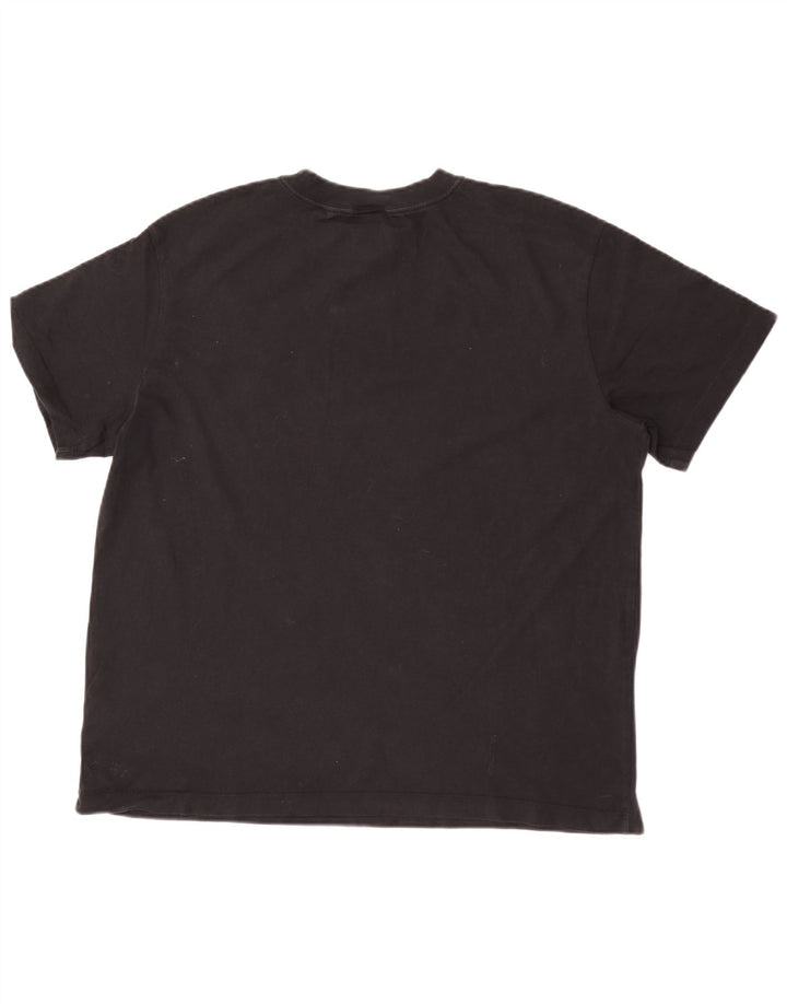 NIKE Mens T-Shirt Top Medium Black Cotton