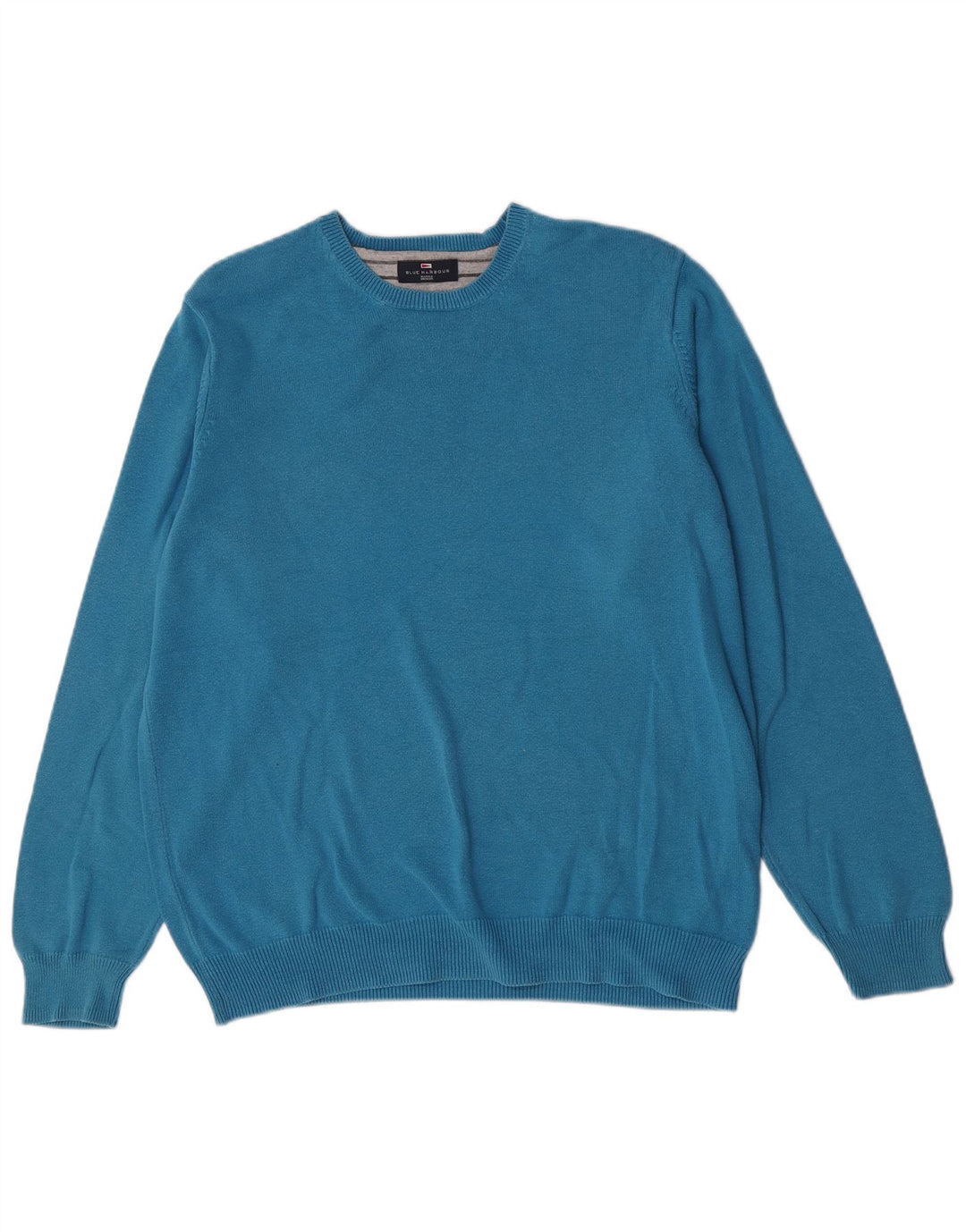 Marks & Spencer Mens Blue Harbour Crew Neck Jumper Sweater XL Cotton