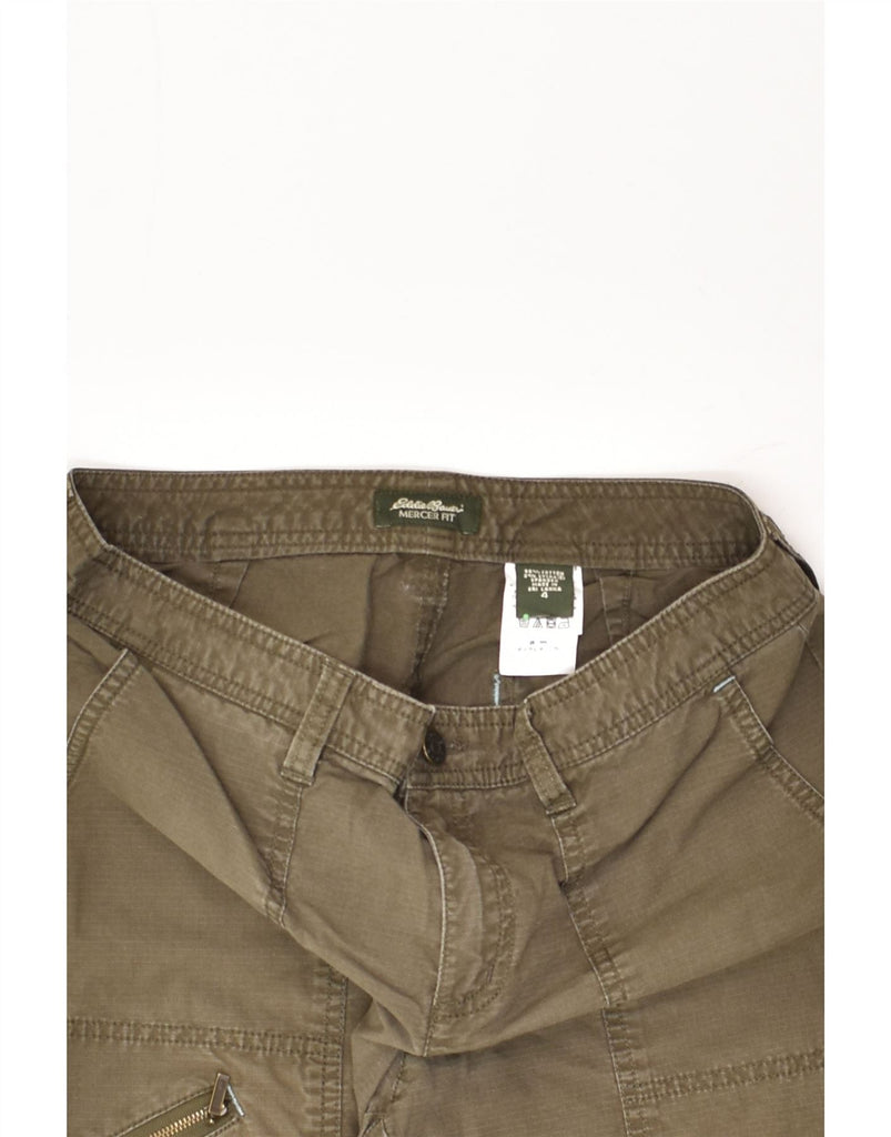 EDDIE BAUER Womens Mercer Fit Capri Trousers US 4 Small W30 L20  Khaki | Vintage Eddie Bauer | Thrift | Second-Hand Eddie Bauer | Used Clothing | Messina Hembry 