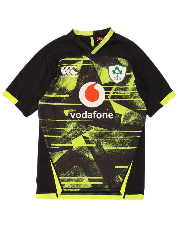 Canterbury Mens IRFU Graphic T-Shirt Top Small Black Geometric Polyester