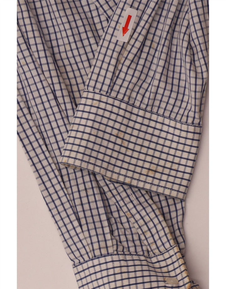 Fila Mens Shirt Medium Blue Check Cotton