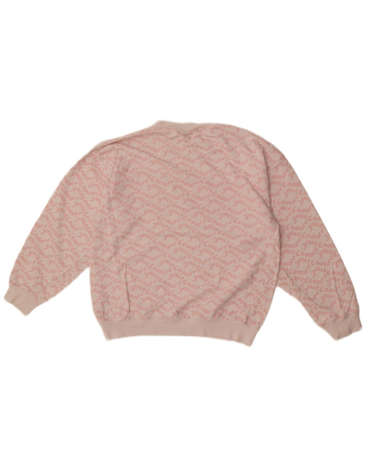 Juicy Couture Womens Sweatshirt Jumper UK 14 Medium White Colourblock