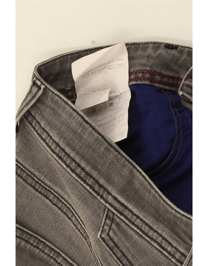 Replay Womens Mini Denim Skirt W28 Medium Grey Cotton