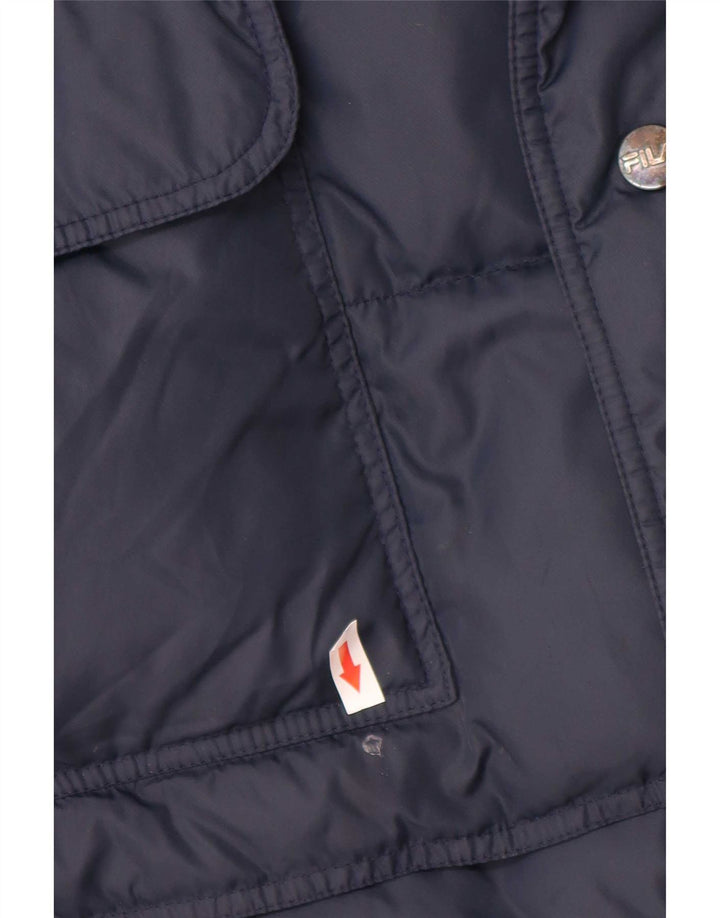 Fila Mens Padded Gilet IT 56 XL Navy Blue Polyamide