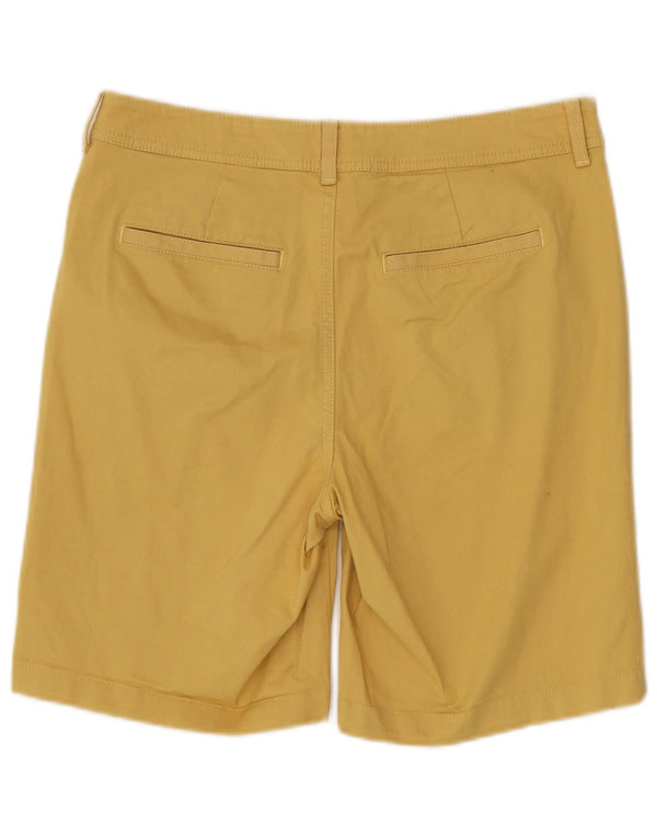 L.L.Bean Womens Favorite Fit Chino Shorts US 10 Large W32  Yellow Cotton