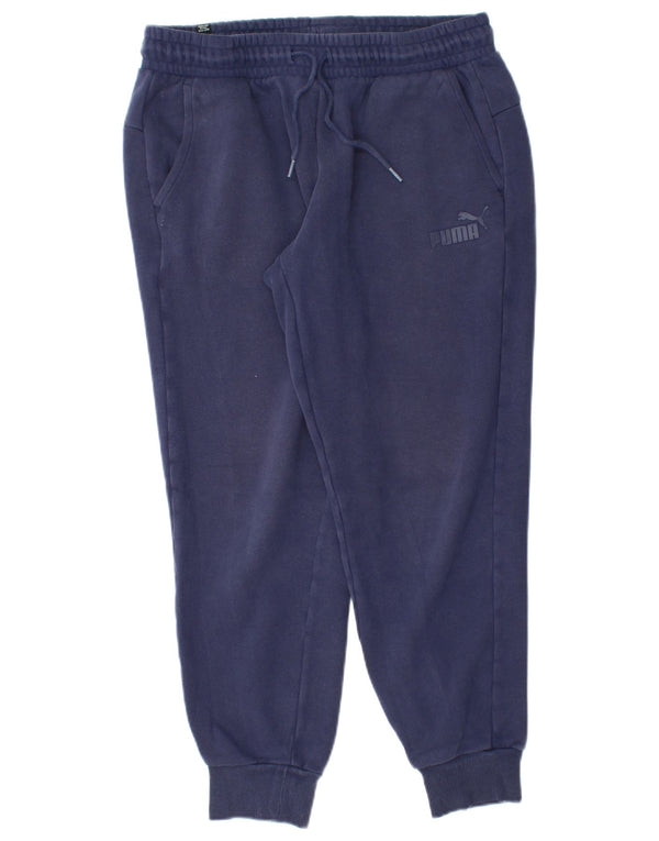 Puma Mens Tracksuit Trousers Joggers Medium Navy Blue