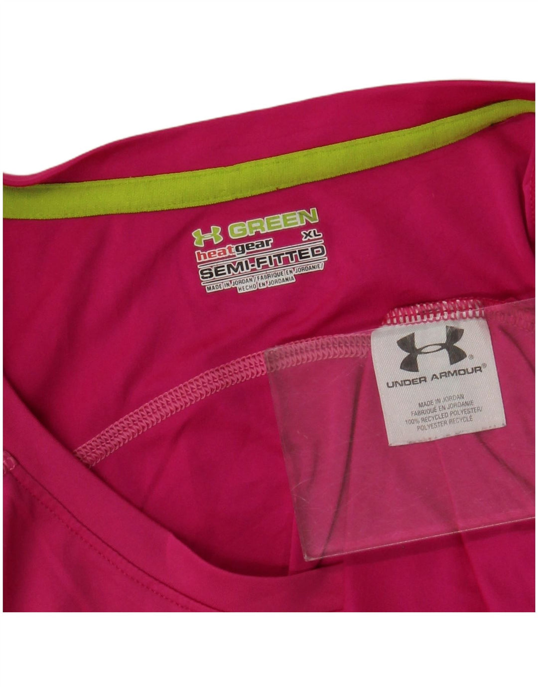 Under Armour Womens Heat Gear Vest Top UK 18 XL Pink Polyester